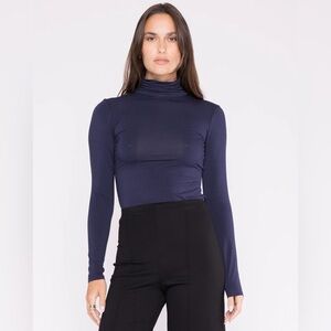 NWOT Ripley Rader Navy Turtleneck Top size 2 (small)